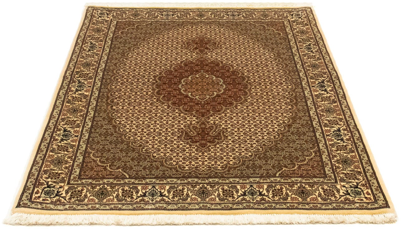 morgenland Orientteppich »Perser - Täbriz - Royal - 148 x 102 cm - beige«, rechteckig, Wohnzimmer, Handgeknüpft, Einzelstück mit Zertifikat von morgenland