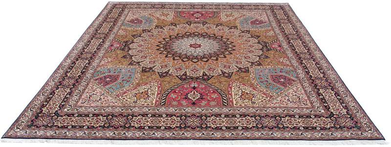 morgenland Orientteppich »Perser - Täbriz - Royal - 293 x 254 cm - mehrfarbig«, rechteckig, 7 mm Höhe, Wohnzimmer, Handgeknüpft, Einzelstück mit Zertifikat von morgenland