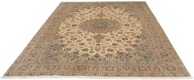 morgenland Orientteppich »Perser - Täbriz - Royal - 300 x 204 cm - beige«, rechteckig, Wohnzimmer, Handgeknüpft, Einzelstück mit Zertifikat von morgenland