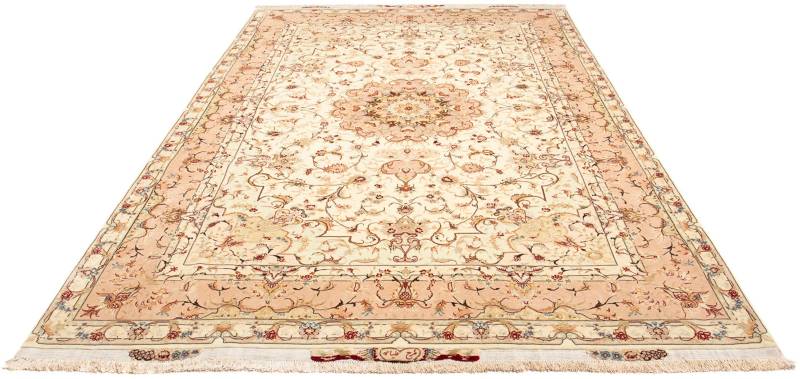 morgenland Orientteppich »Perser - Täbriz - Royal - 310 x 200 cm - beige«, rechteckig, 7 mm Höhe, Wohnzimmer, Handgeknüpft, Einzelstück mit Zertifikat von morgenland