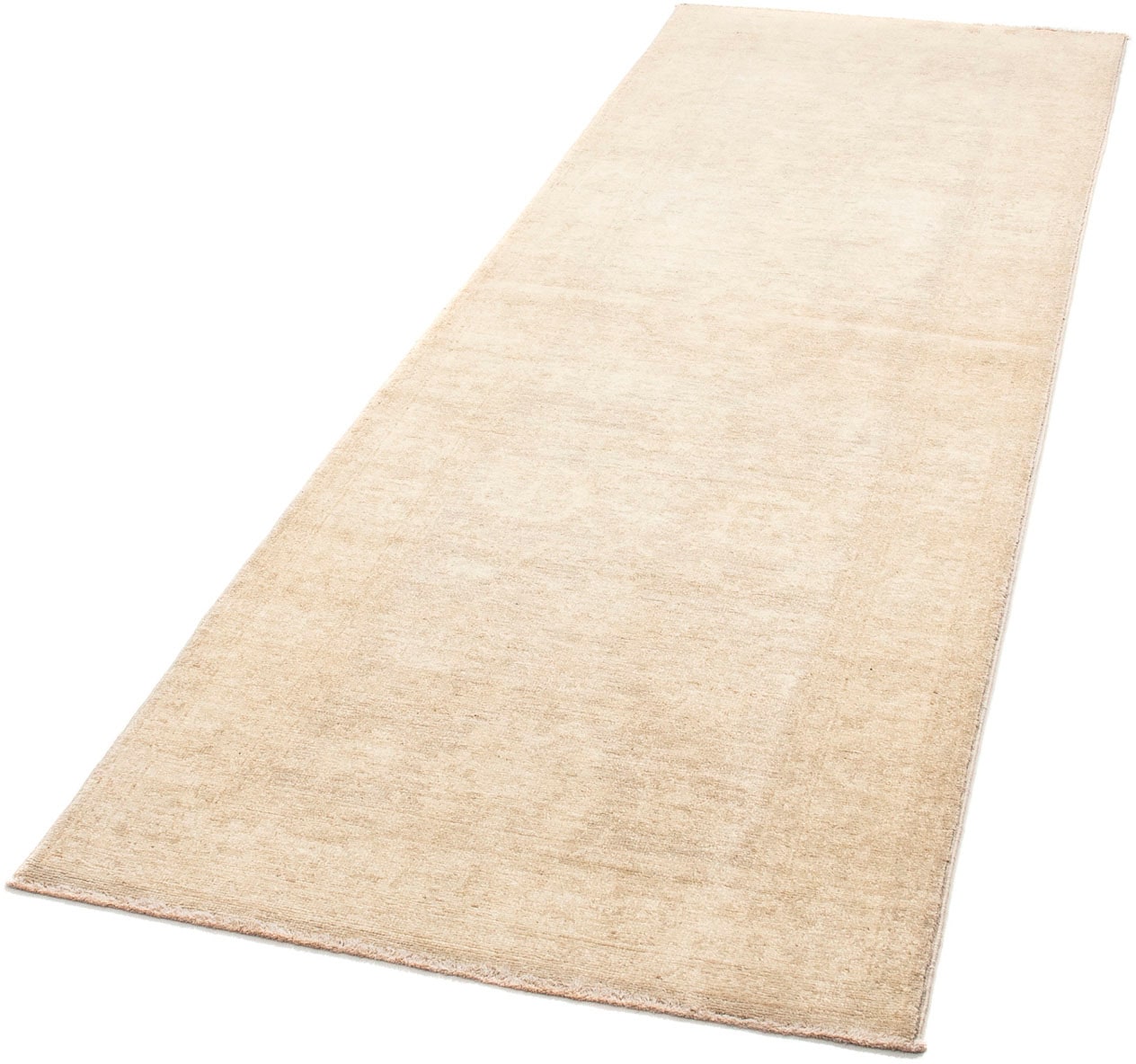 morgenland Orientteppich »Ziegler - 244 x 77 cm - beige«, rechteckig, Wohnzimmer, Handgeknüpft, Einzelstück mit Zertifikat von morgenland