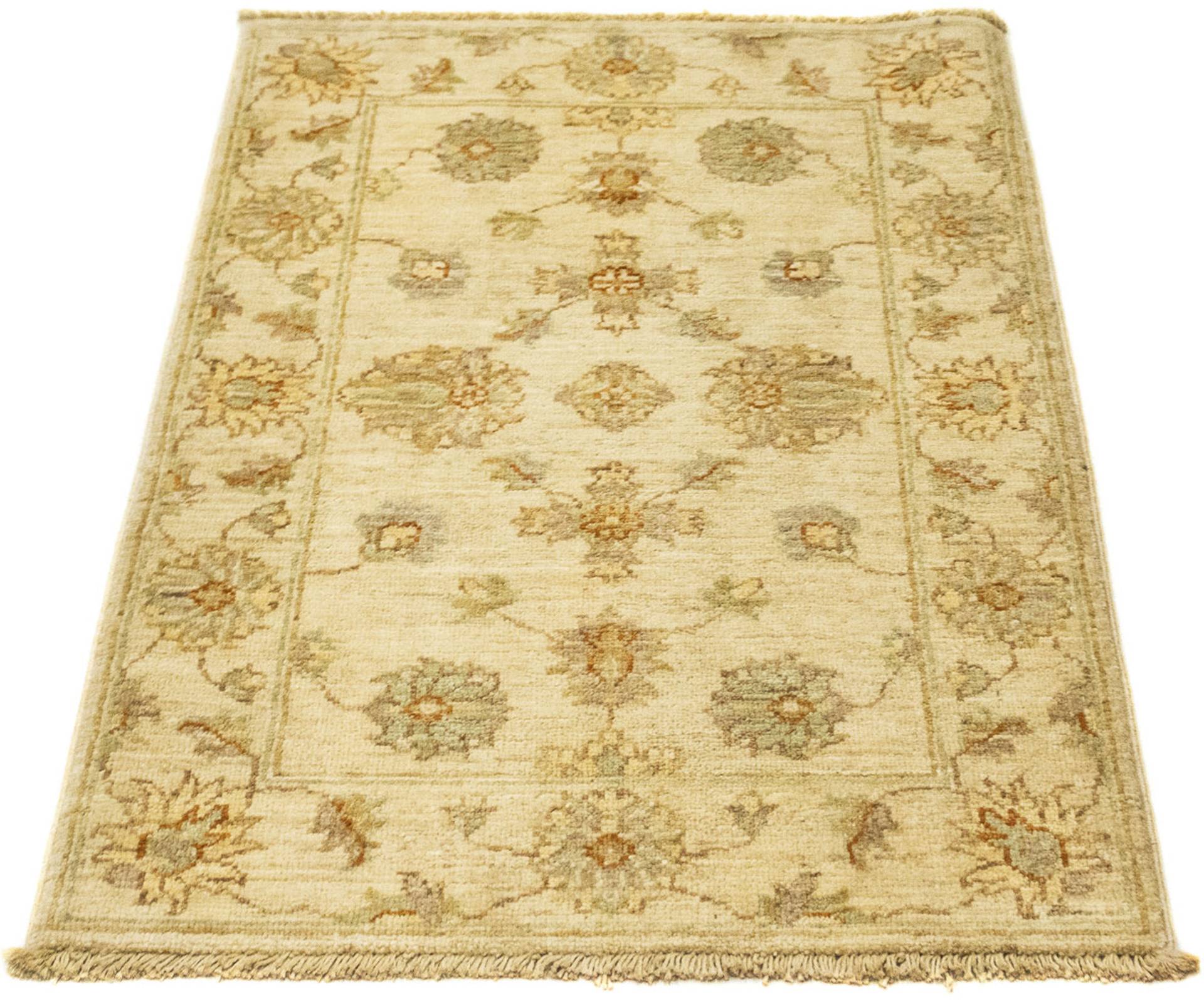 morgenland Orientteppich »Ziegler - 85 x 58 cm - beige«, rechteckig, Wohnzimmer, Handgeknüpft, Einzelstück mit Zertifikat von morgenland