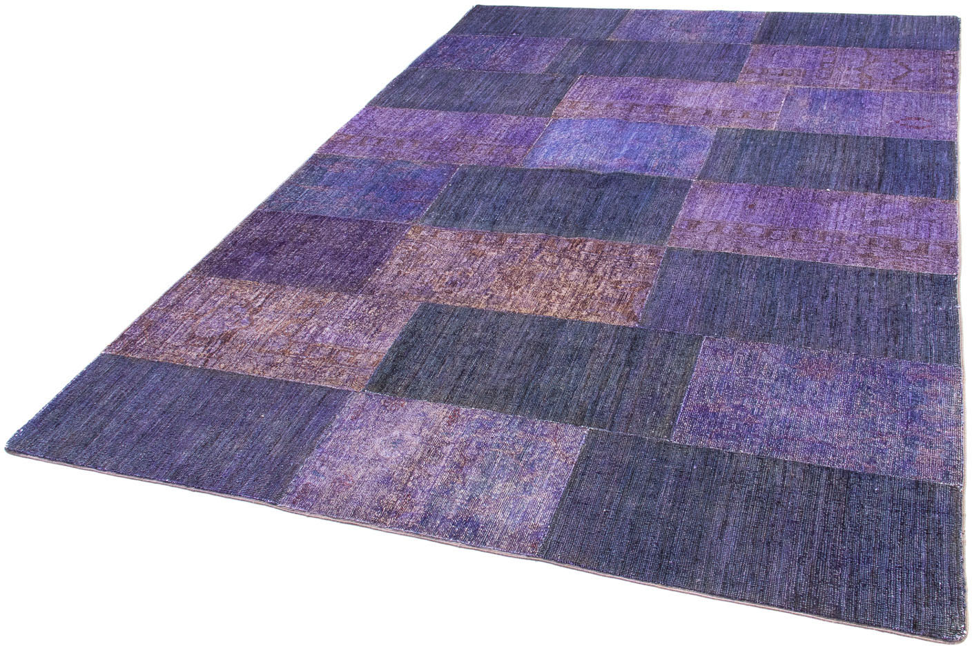 morgenland Teppich »Patchwork - 237 x 165 cm - mehrfarbig«, rechteckig, Wohnzimmer, Handgeknüpft, Einzelstück mit Zertifikat von morgenland