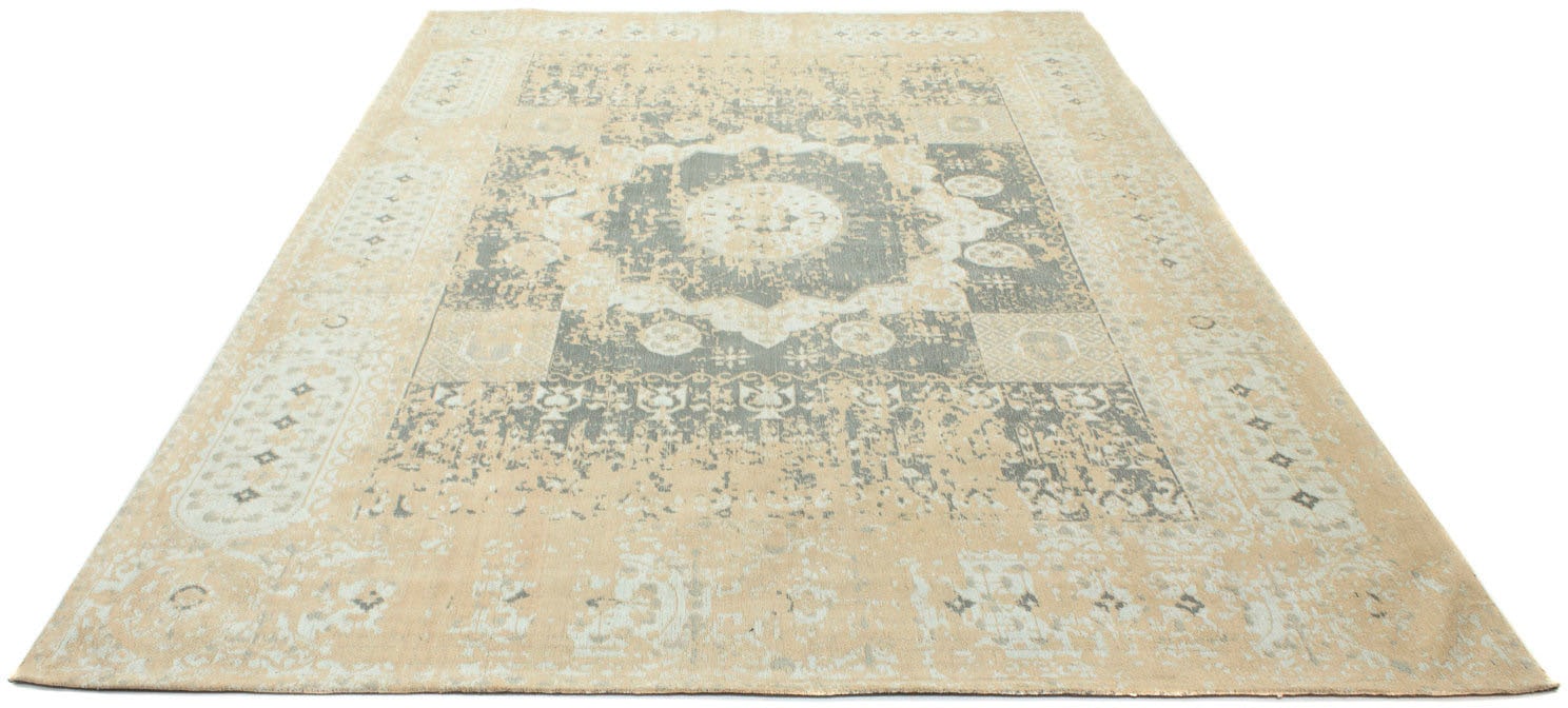 morgenland Teppich »VINTAGE LAGUNE«, rechteckig, Handarbeit, Shabby Chic, Wohnzimmer von morgenland