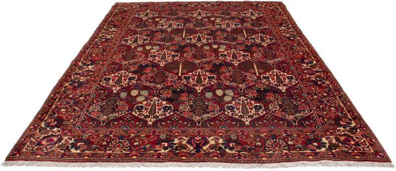 morgenland Wollteppich »Bachtiar Blumenmuster Rosso scuro 323 x 210 cm«, rechteckig, Unikat mit Zertifikat von morgenland