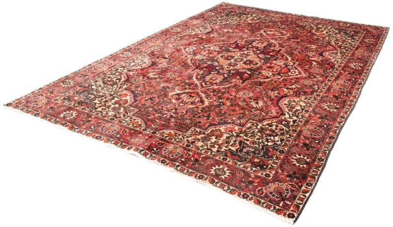 morgenland Wollteppich »Bachtiar Medaillon Rosso chiaro 302 x 209 cm«, rechteckig, 10 mm Höhe, Unikat mit Zertifikat von morgenland