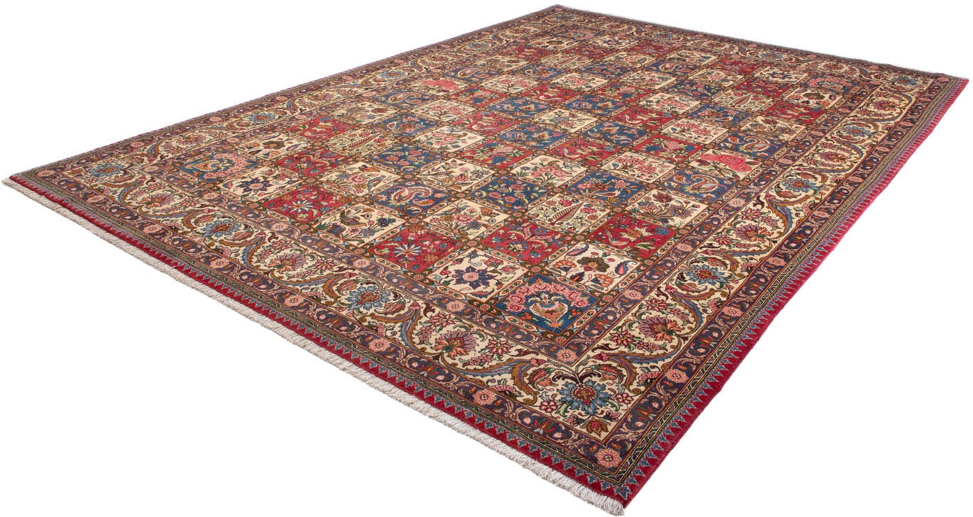 morgenland Wollteppich »Bachtiar Stark Gemustert Beige 348 x 244 cm«, rechteckig, Unikat mit Zertifikat von morgenland