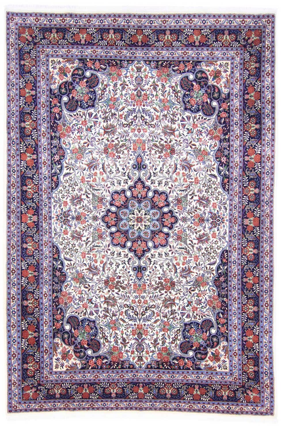 morgenland Wollteppich »Bidjar Medaillon Bianco naturale 318 x 203 cm«, rechteckig, Unikat mit Zertifikat von morgenland