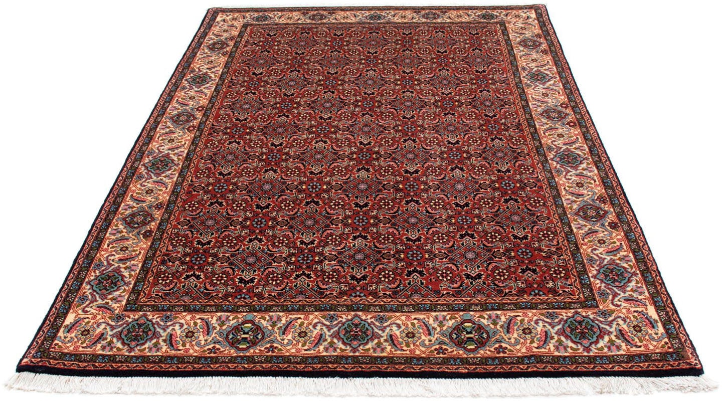 morgenland Wollteppich »Bidjar - Zanjan Stark Gemustert Rosso 203 x 138 cm«, rechteckig, Unikat mit Zertifikat von morgenland