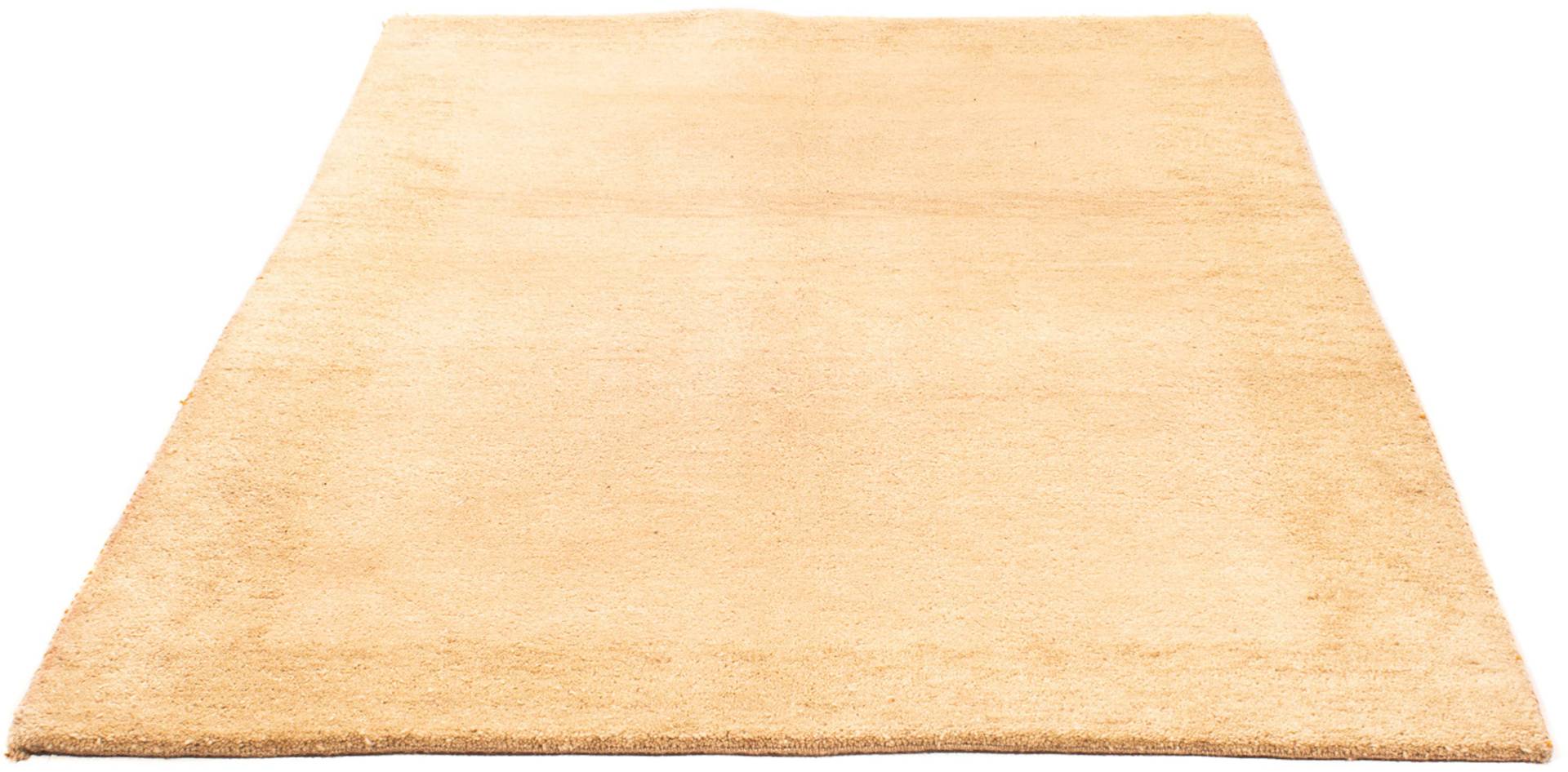 morgenland Wollteppich »Gabbeh - Indus - 197 x 137 cm - beige«, rechteckig, 18 mm Höhe, Wohnzimmer, Handgeknüpft, Einzelstück mit Zertifikat von morgenland