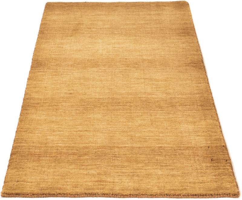 morgenland Wollteppich »Gabbeh - Loribaft Softy - 147 x 87 cm - braun«, rechteckig, 12 mm Höhe, Wohnzimmer, Einzelstück von morgenland