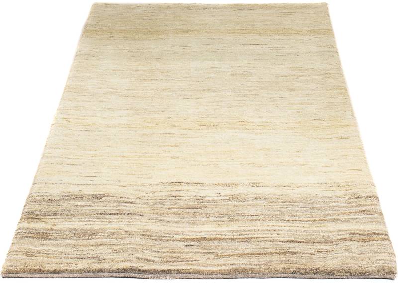 morgenland Wollteppich »Gabbeh - Perser - 165 x 87 cm - hellbeige«, rechteckig, 18 mm Höhe, Wohnzimmer, Handgeknüpft, Einzelstück mit Zertifikat von morgenland