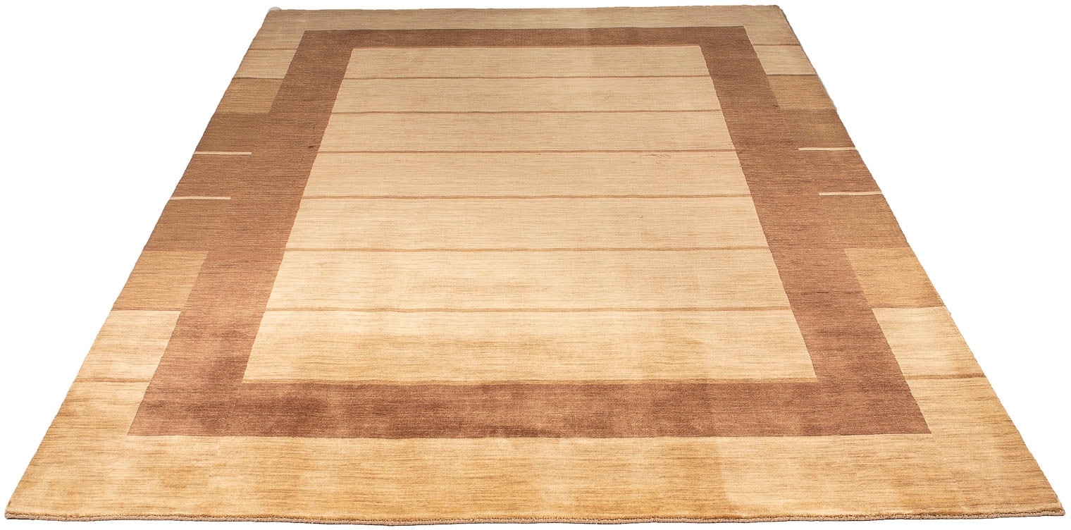 morgenland Wollteppich »Gabbeh - Softy - 294 x 200 cm - braun«, rechteckig, Wohnzimmer, Einzelstück von morgenland