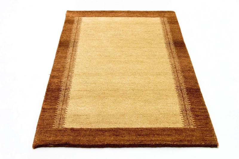 morgenland Wollteppich »Gabbeh Teppich handgeknüpft beige«, rechteckig, 18 mm Höhe, handgeknüpft von morgenland