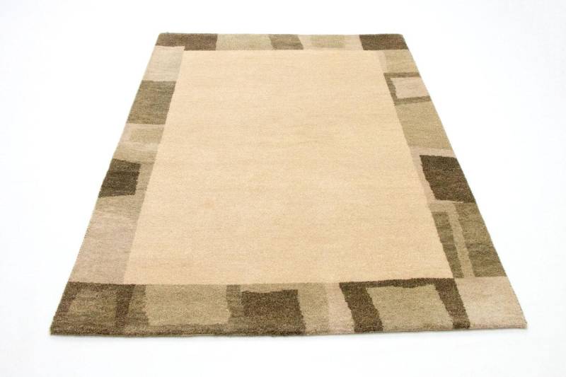 morgenland Wollteppich »Gabbeh Teppich handgeknüpft beige«, rechteckig, 18 mm Höhe, handgeknüpft von morgenland