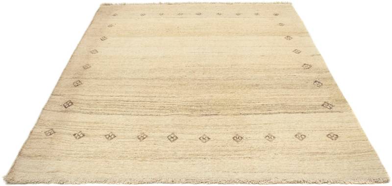 morgenland Wollteppich »Gabbeh Teppich handgeknüpft beige«, rechteckig, 18 mm Höhe, handgeknüpft von morgenland