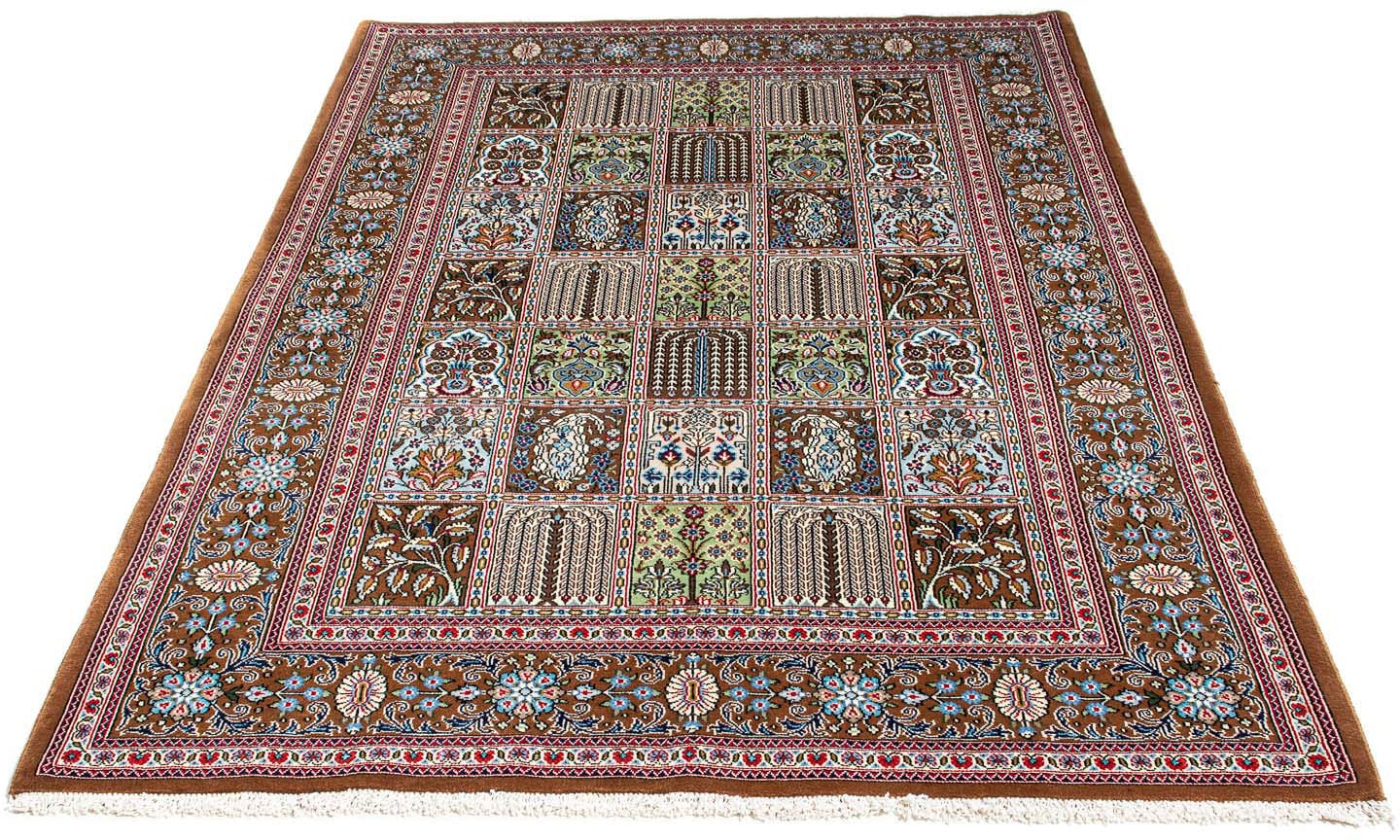 morgenland Wollteppich »Ghom Blumenmuster 209 x 136 cm«, rechteckig, Unikat mit Zertifikat von morgenland