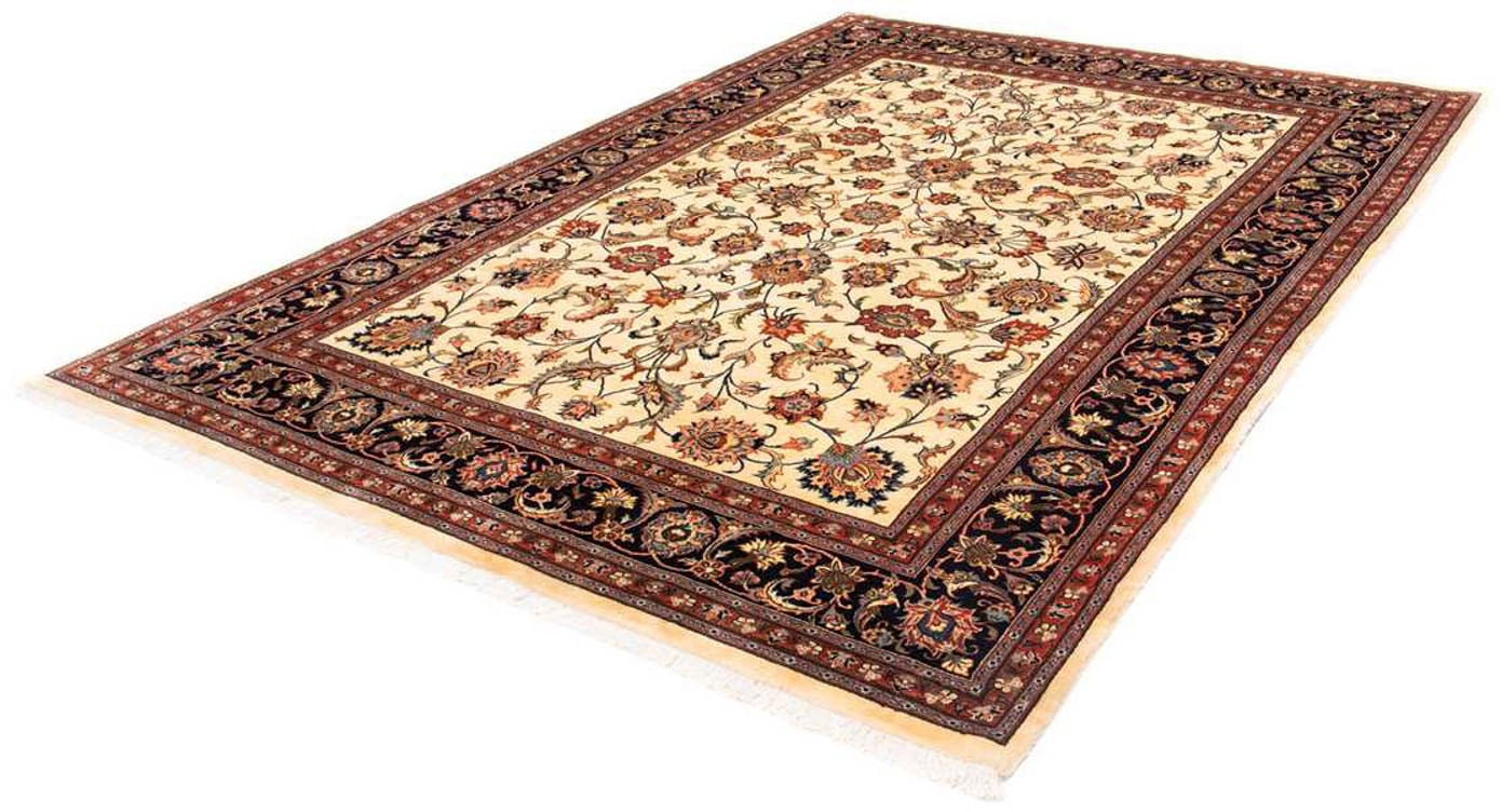 morgenland Wollteppich »Golpayegan Medaillon Beige 310 x 209 cm«, rechteckig, Unikat mit Zertifikat von morgenland