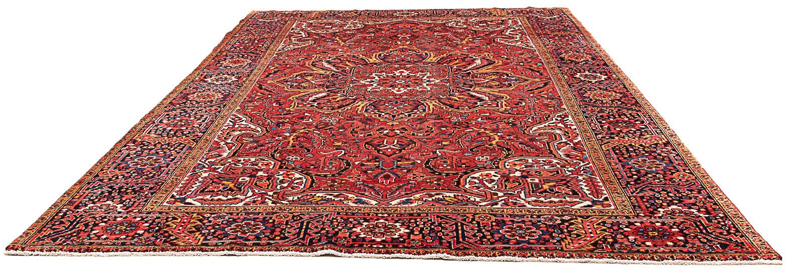 morgenland Wollteppich »Heriz Medaillon 331 x 248 cm«, rechteckig, Unikat mit Zertifikat von morgenland