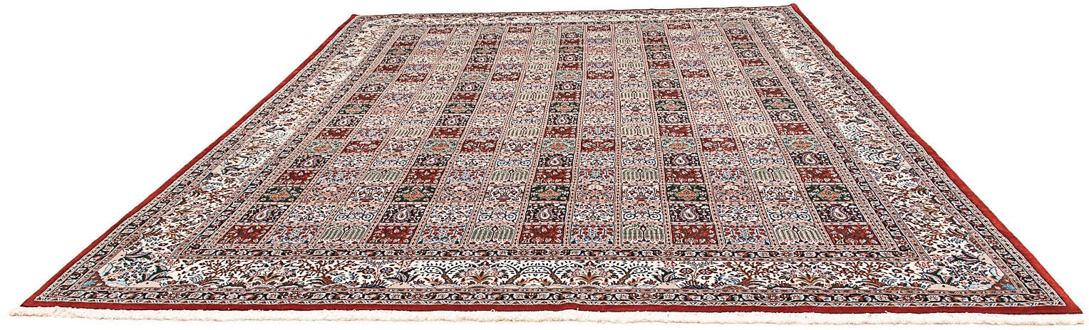 morgenland Wollteppich »Kaschmar Medaillon 400 x 308 cm«, rechteckig, Unikat mit Zertifikat von morgenland