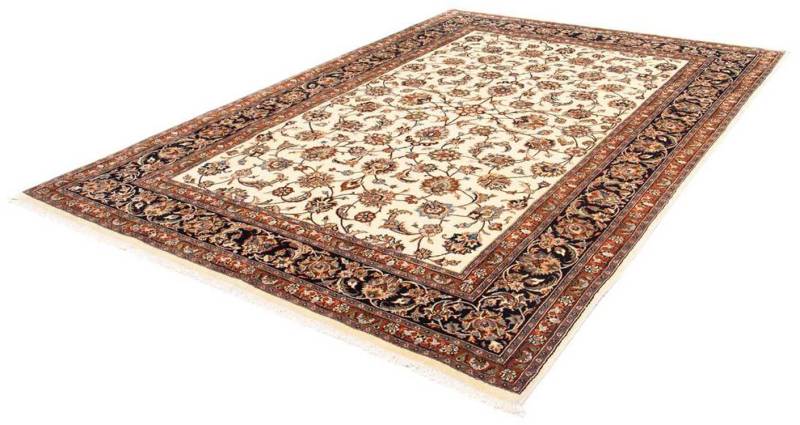 morgenland Wollteppich »Kaschmar Medaillon Beige 300 x 202 cm«, rechteckig, Unikat mit Zertifikat von morgenland