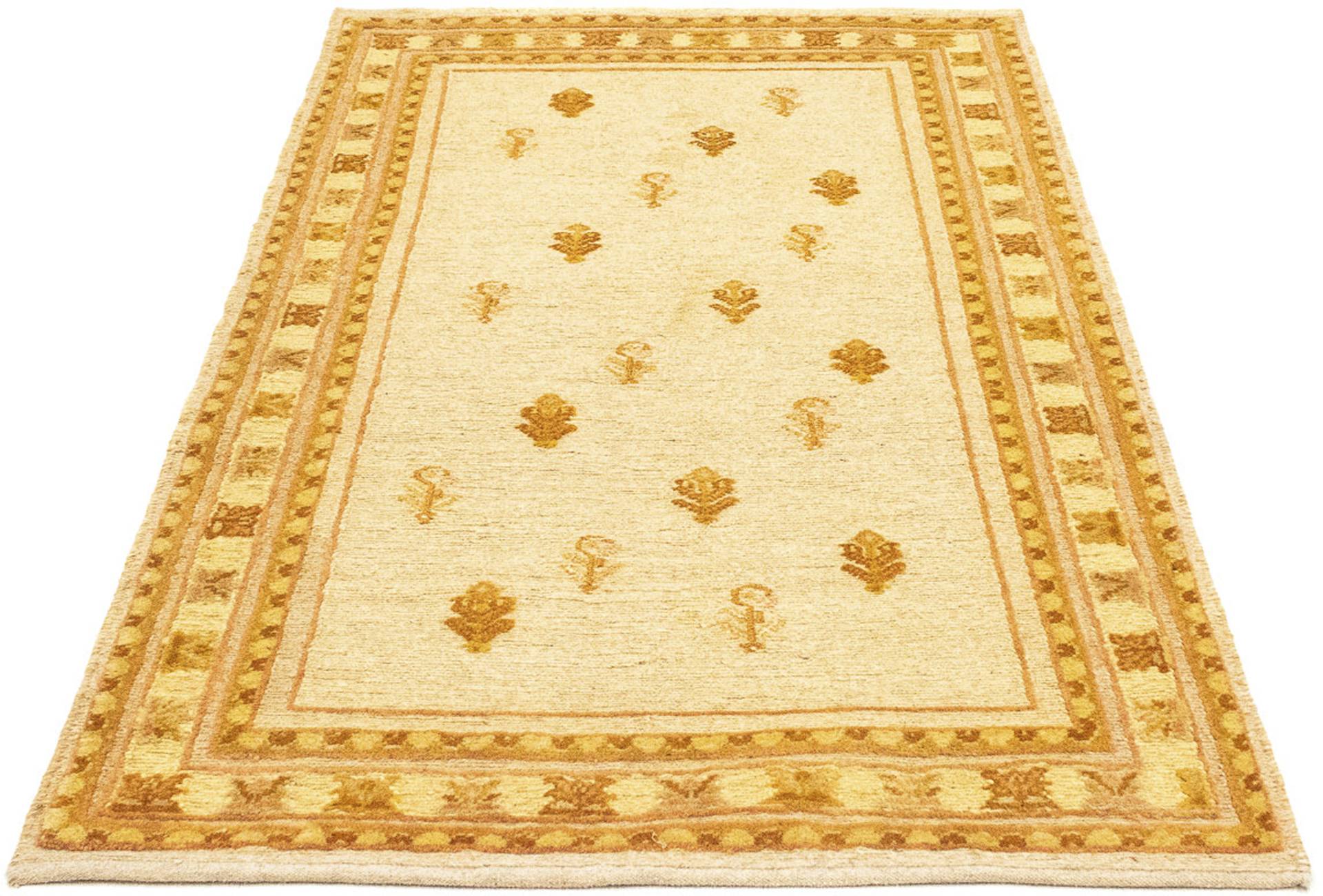 morgenland Wollteppich »Kelim - Oriental - 150 x 94 cm - beige«, rechteckig, Wohnzimmer, Einzelstück von morgenland