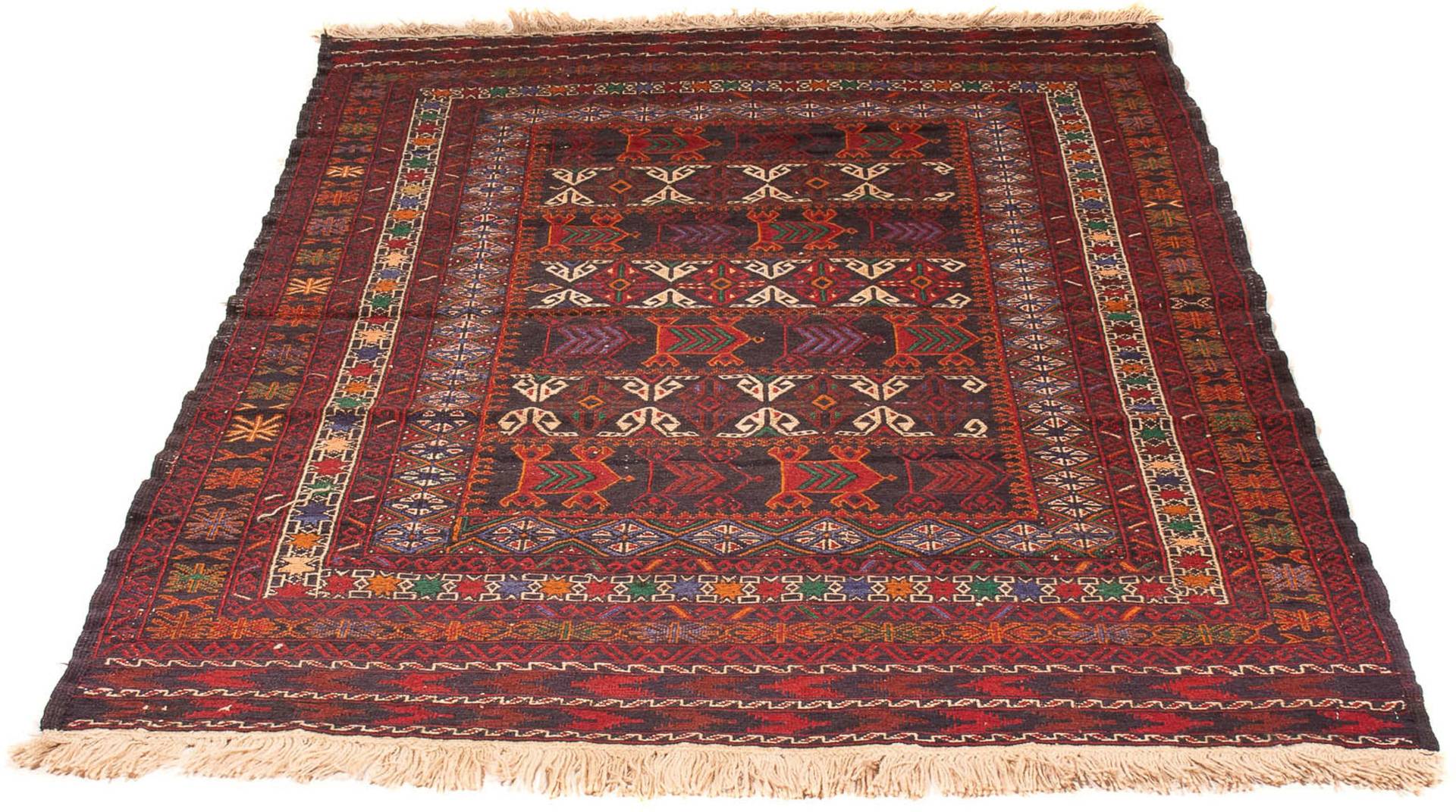 morgenland Wollteppich »Kelim - Oriental - 182 x 126 cm - braun«, rechteckig, Wohnzimmer, Handgeknüpft, Einzelstück mit Zertifikat von morgenland