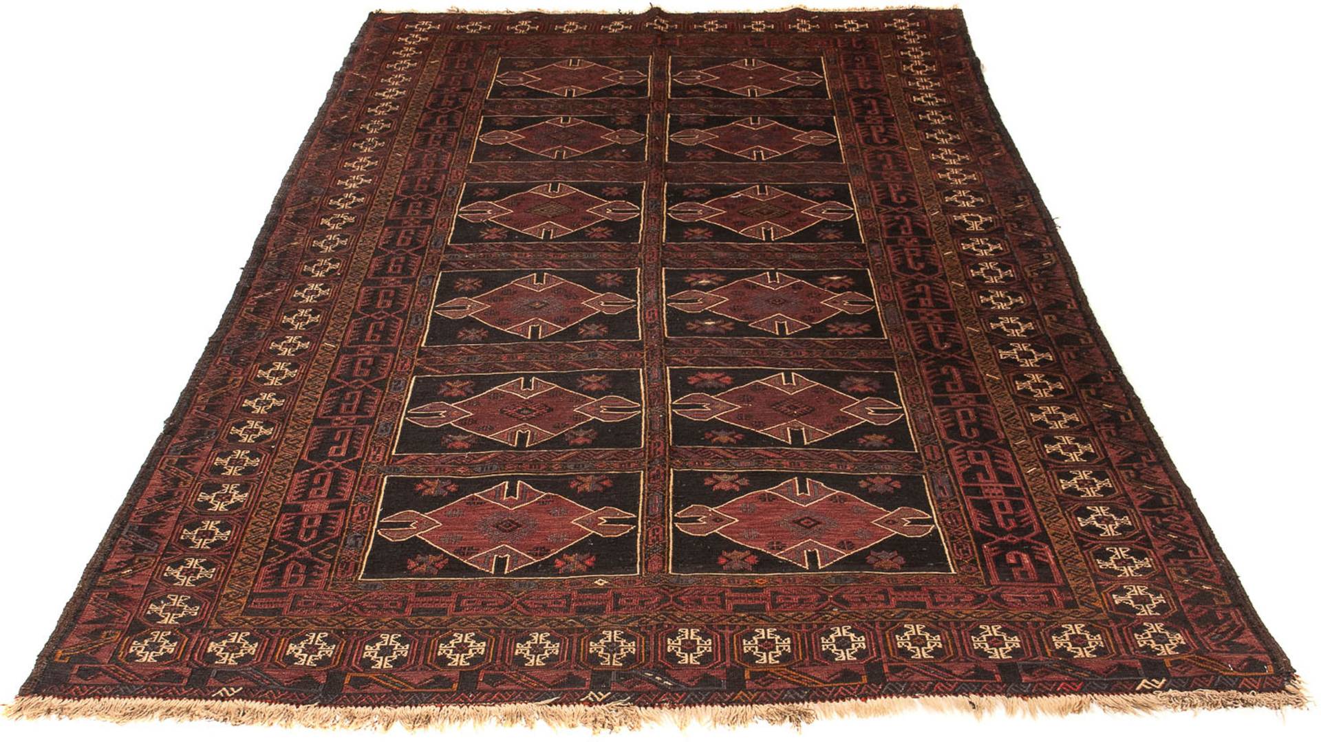 morgenland Wollteppich »Kelim - Oriental - 273 x 153 cm - braun«, rechteckig, Wohnzimmer, Handgeknüpft, Einzelstück mit Zertifikat von morgenland