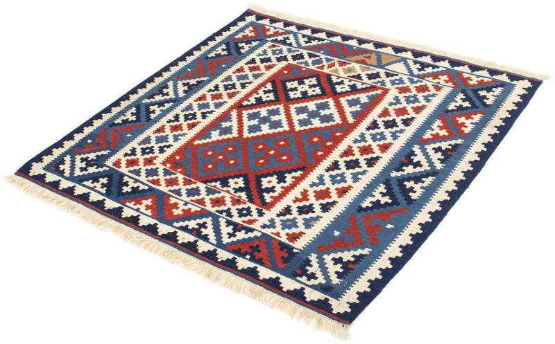 morgenland Wollteppich »Kelim - Oriental quadratisch - 101 x 96 cm - mehrfarbig«, quadratisch, Wohnzimmer, Einzelstück von morgenland