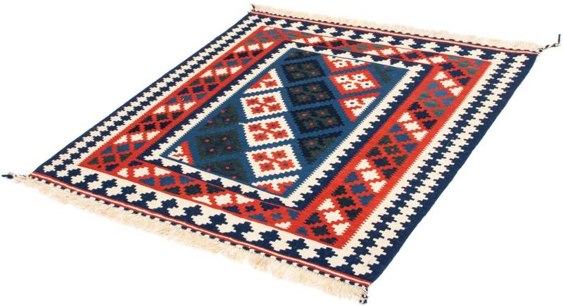 morgenland Wollteppich »Kelim - Oriental quadratisch - 104 x 103 cm - mehrfarbig«, quadratisch, Wohnzimmer, Einzelstück von morgenland