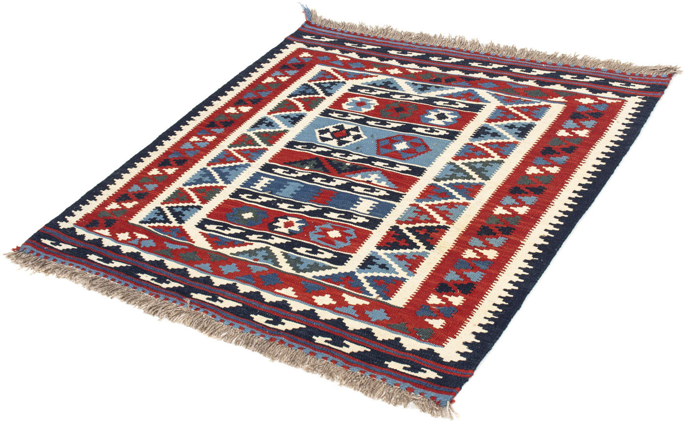 morgenland Wollteppich »Kelim - Oriental quadratisch - 104 x 99 cm - mehrfarbig«, quadratisch, Wohnzimmer, Einzelstück von morgenland