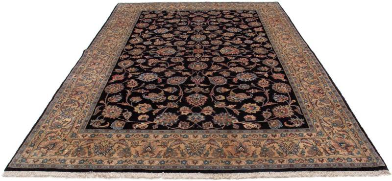 morgenland Wollteppich »Maschad Blumenmuster Nero 299 x 198 cm«, rechteckig, Unikat mit Zertifikat von morgenland