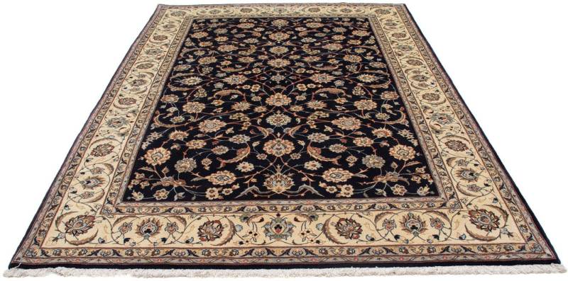 morgenland Wollteppich »Maschad Blumenmuster Nero 303 x 205 cm«, rechteckig, Unikat mit Zertifikat von morgenland