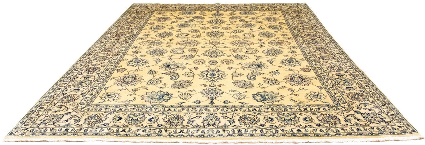 morgenland Wollteppich »Maschad Durchgemustert Beige chiaro 342 x 250 cm«, rechteckig, Unikat mit Zertifikat von morgenland