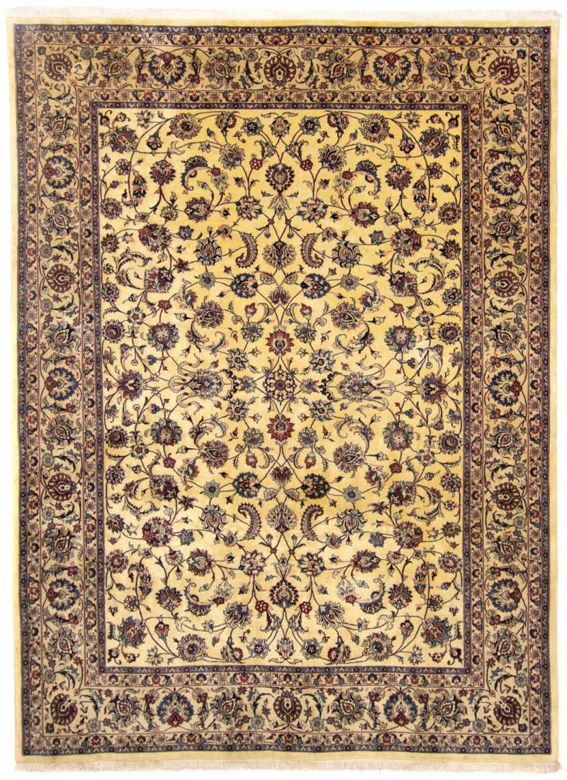 morgenland Wollteppich »Maschad Durchgemustert Oro 337 x 257 cm«, rechteckig, 10 mm Höhe, Unikat mit Zertifikat von morgenland