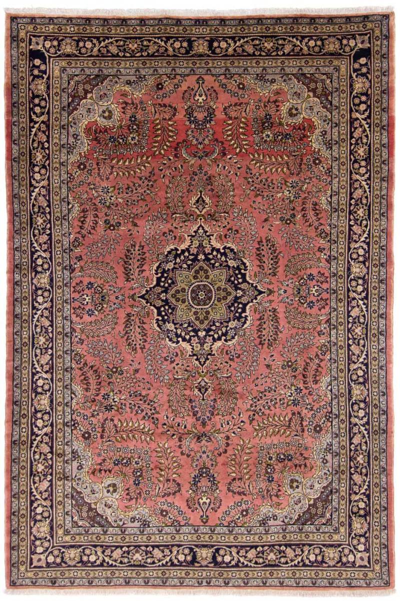 morgenland Wollteppich »Mehraban Medaillon Ruggine 316 x 213 cm«, rechteckig, Unikat mit Zertifikat von morgenland