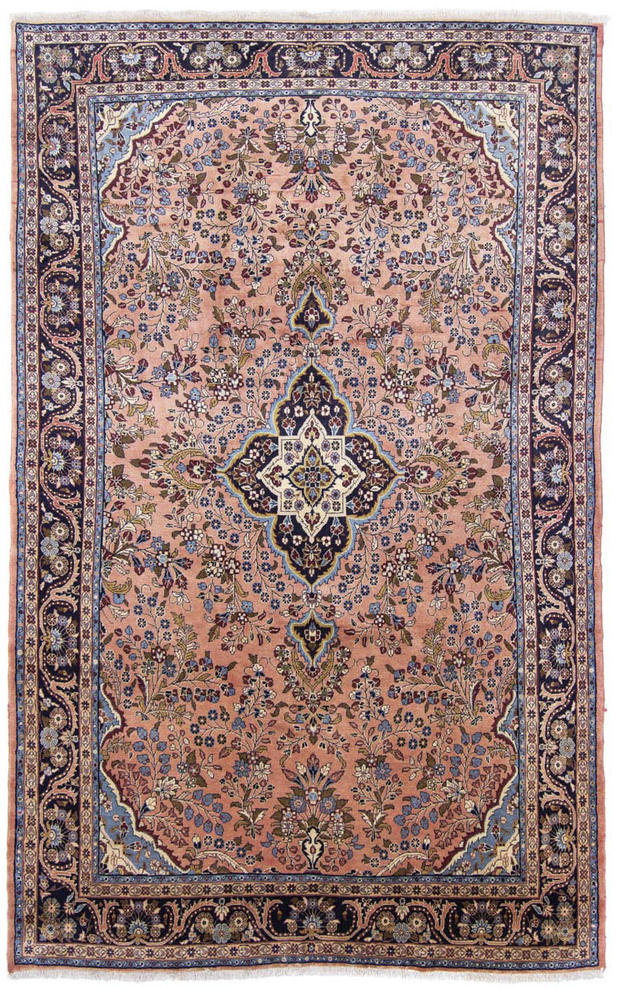 morgenland Wollteppich »Mehraban Medaillon Ruggine 320 x 202 cm«, rechteckig, Unikat mit Zertifikat von morgenland