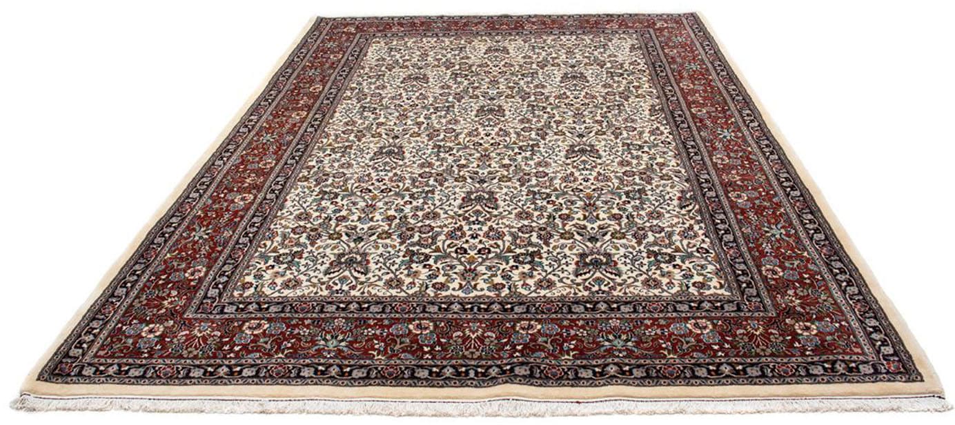 morgenland Wollteppich »Moud Blumenmuster Beige 290 x 204 cm«, rechteckig, 10 mm Höhe, Unikat mit Zertifikat von morgenland