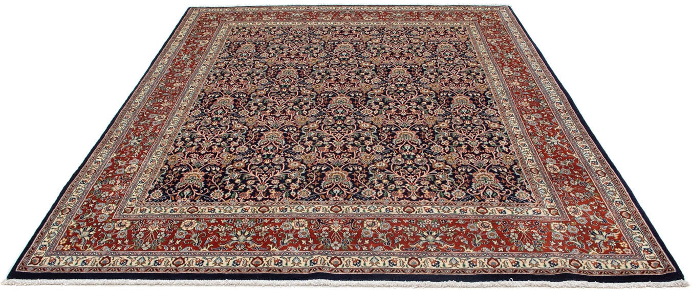 morgenland Wollteppich »Moud Blumenmuster Nero 268 x 215 cm«, rechteckig, Unikat mit Zertifikat von morgenland