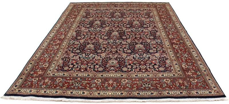 morgenland Wollteppich »Moud Blumenmuster Nero 270 x 188 cm«, rechteckig, Unikat mit Zertifikat von morgenland