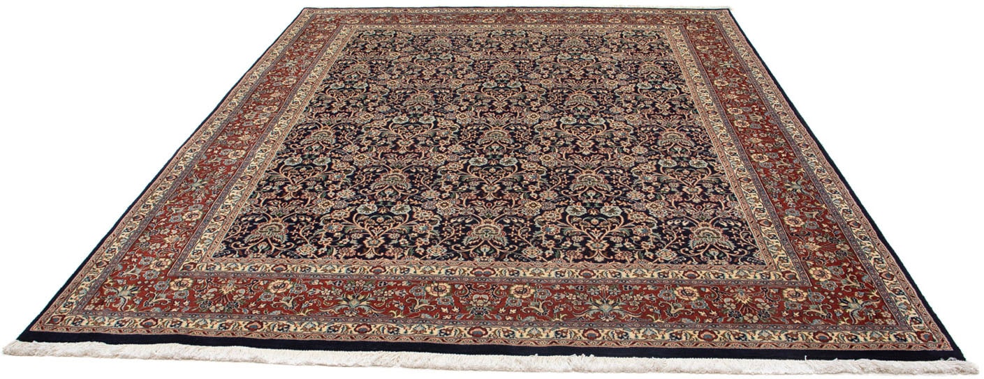 morgenland Wollteppich »Moud Blumenmuster Nero 272 x 213 cm«, rechteckig, Unikat mit Zertifikat von morgenland