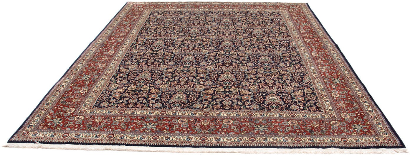 morgenland Wollteppich »Moud Blumenmuster Nero 272 x 218 cm«, rechteckig, Unikat mit Zertifikat von morgenland