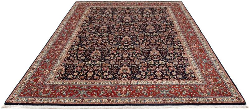 morgenland Wollteppich »Moud Blumenmuster Nero 283 x 196 cm«, rechteckig, 10 mm Höhe, Unikat mit Zertifikat von morgenland