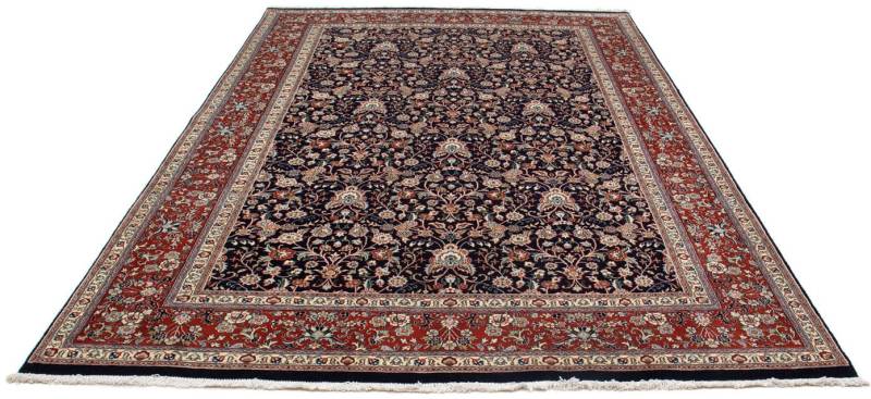 morgenland Wollteppich »Moud Blumenmuster Nero 290 x 192 cm«, rechteckig, 10 mm Höhe, Unikat mit Zertifikat von morgenland