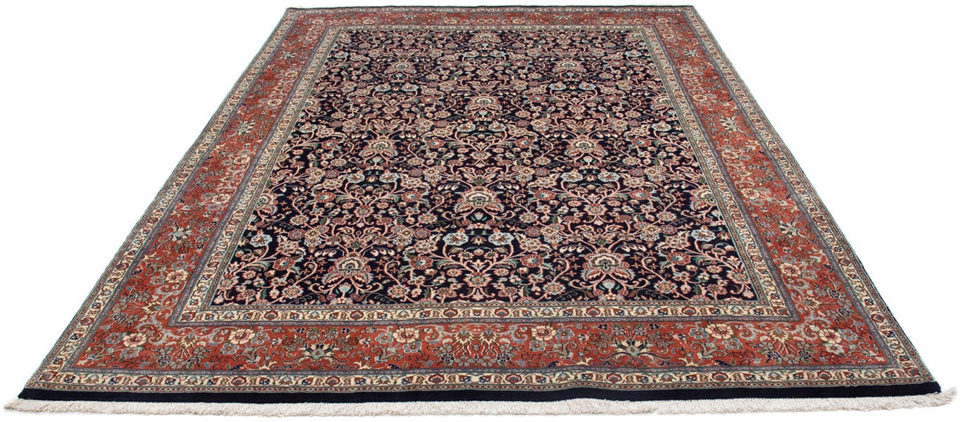 morgenland Wollteppich »Moud Blumenmuster Nero 293 x 195 cm«, rechteckig, Unikat mit Zertifikat von morgenland