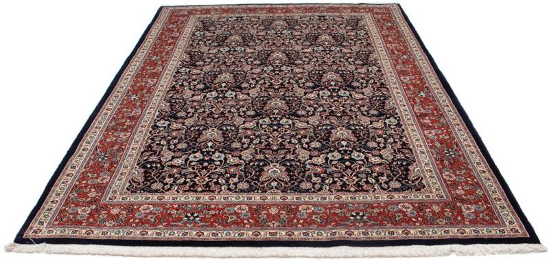 morgenland Wollteppich »Moud Blumenmuster Nero 293 x 202 cm«, rechteckig, 10 mm Höhe, Unikat mit Zertifikat von morgenland