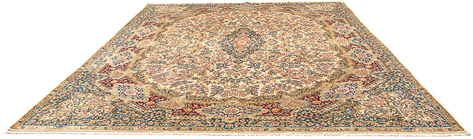 morgenland Wollteppich »Moud Felder 390 x 308 cm«, rechteckig, Unikat mit Zertifikat von morgenland