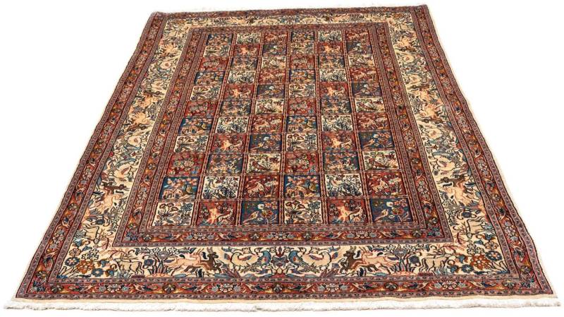 morgenland Wollteppich »Moud Felder Beige 260 x 168 cm«, rechteckig, 10 mm Höhe, Unikat mit Zertifikat von morgenland