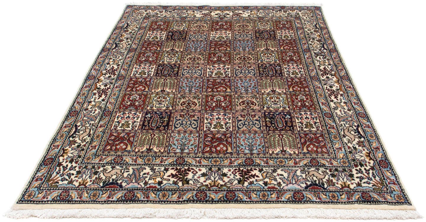 morgenland Wollteppich »Moud Stark Gemustert Beige 208 x 148 cm«, rechteckig, Unikat mit Zertifikat von morgenland