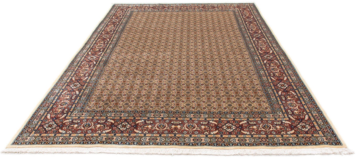 morgenland Wollteppich »Moud Stark Gemustert Beige 237 x 168 cm«, rechteckig, Unikat mit Zertifikat von morgenland